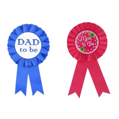 China 2022 Party Wholesale Mom Dad To Be Badge Kind Reveal Party Decorations Baby Shower Party for sale