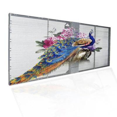 China High Quality Indoor HD Video Indoor Advertising LED Display P3.91 LED Transparent Glass Screen for sale