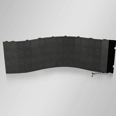 China Indoor Eye Catching Unique Screens For Museums With Special Soft Flexible Led Screen Module for sale