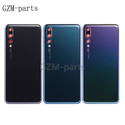 China GZM-Parts Battery Door Glass Cover For Huawei p20 pro Back Cover Case With Camera Lens 4 Colors for sale