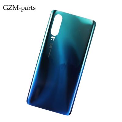 China Best New Price 100% GZM-Glass Parts Battery Door For Huawei P30 Back Door Cover Case Without Camera Lens for sale