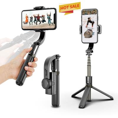 China ABS Shell+Aluminum Alloy Rod Gimbal One-Axis Stabilizer Tripod Selfie Stick Wireless Remote Control Mobile Phone Tripod for sale