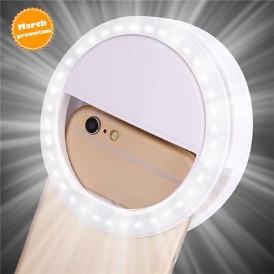 China Hot Shine RK12 Style Phone Ring Light 0.59 Inch Portable Selfie Mini Phone Led Fill Ring Light USB Rechargeable Ringlight Mini for sale