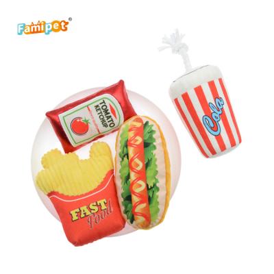 China Sustainable Wholesale Manufacturer Durable Plush Squeaky Chew Set Dog Toys for sale