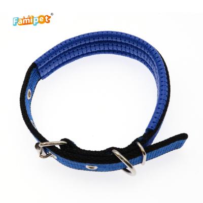 China Durable Adjustable Nylon Lights Famipet Custom Pet Accessories Training Dog Collar for sale