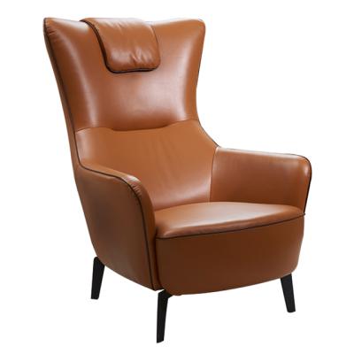 China Adjustable Comfort (Other) Modern Design Leisure Single Sofa Chair Ergonomic Leather Sofa for sale