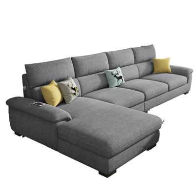 China (Other) Wood Frame Furniture Adjustable Stuffed Multifunctional Sofa Living Room Set for sale