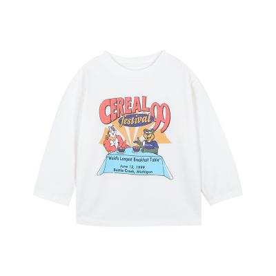 China 2021 new children's clothing anti-pilling children's clothing spring T-shirt girls foreign style jacket baby and autumn baby cotton cartoon for sale