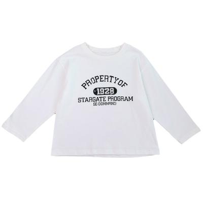 China Anti-pilling Korean version of the new children's autumn 2021 girls fashionable children's vests long sleeve bottoming shirt baby T-shirt jacket for sale