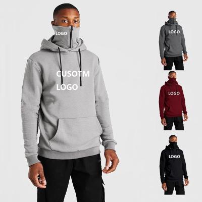 China Latest Custom Streetwear OEM Cotton Pullover Vedo Hoodie Dropshipping Facemask Logo Embroidery 35% Blank Sweater Hoodie For Men for sale