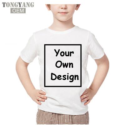 China TONGYANG Custom Viable DIY Kids T-shirts Prints Your Design Kids T-shirts Boys Girls DIY Tees Printing OEM Kids T-shirt for sale