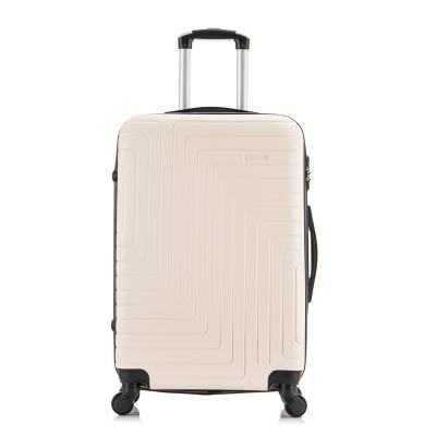 China Wholesale Style ABS Classic Cheap Price Luggage Large Capacity For Long Travel Suitcase Custom for sale