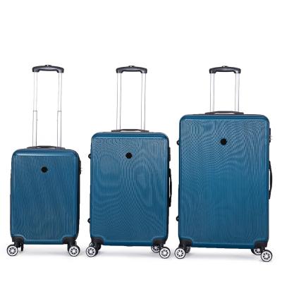 China Wholesale ABS Cheap Price Large Luggage Capacity For Long Travel Suitcase ABS Luggage Customized Customs 18 20 24 3pcs for sale