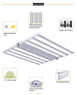 China Seed Starting US Warehouse 1-3 Days Shipping Led Grow Light 660W 2.8umol/J High EPP Indoor Hydroponic Grow Lights To Replace CMH HPS Light for sale