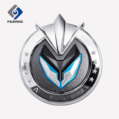 China Custom ABS Sports Logo Badge Custom Plastic Car Badge Emblem With Sticker for sale