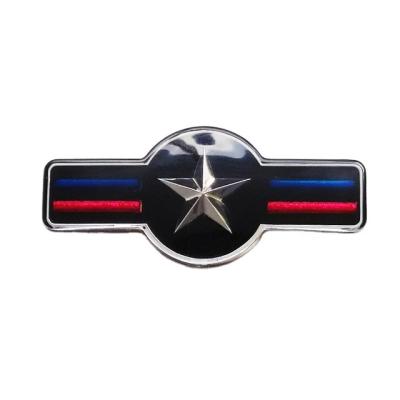 China Brand New Luxury Design Customized Grllie Sticker Front Bonnet Chrome Emblem 2022 Fashion Sports Car Badge For Body Stickers for sale