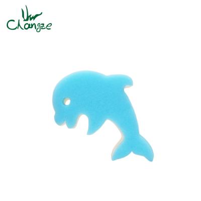 China Viable Fish Shape Dolphin Design Sponge Kitchen Scrubbing Pad Kitchen Washing Sponge for sale