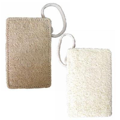 China 11*7cm sustainable 100% nature square loofah kitchen sponge scrubbers for sale