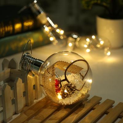 China All Festival High Quality Solar LED Decoration Lights Christmas Decoration Ball With Gift Inside for sale