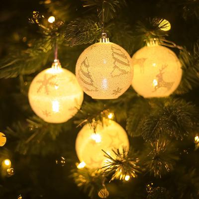 China All Festival Decoration White Plastic PVC High Quality Christmas Hanging Ball For Decoration for sale