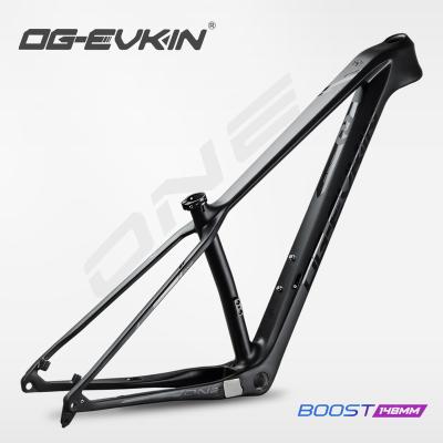 China OG-EVKIN CF-054 Mountain Bikes 29er BSA73 1-1/8-1-1/2 Thru-axle 29er BSA73 1-1/8-1-1/2 Disc Bicycle Frame Carbon Mountain Bike Frame 12X148 MTB 12V for sale