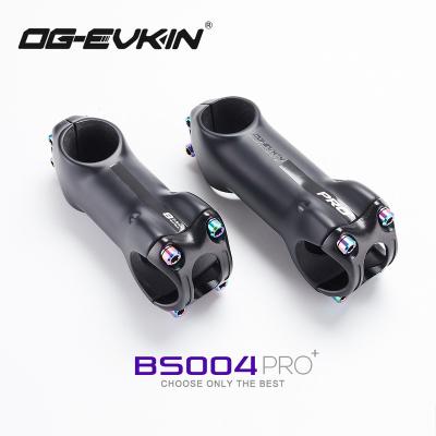 China Carbon Fiber+Aluminum Alloy Clamp+Titanium Titanium Screw OG-EVKIN BS-004 Pro+ T1000 Carbon Stem 10 Degree 31.8MM Road Bike Stem Positive And Negative Cycling MTB Bike Parts for sale