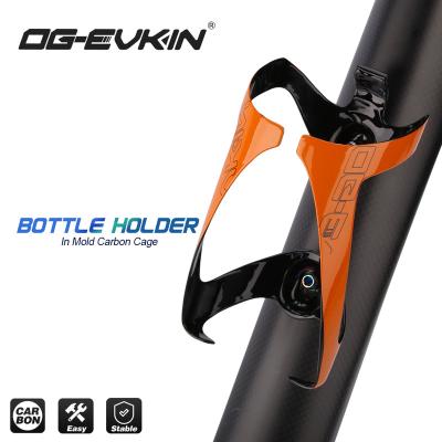 China T800 Full Carbon Fiber OG-EVKIN OG-BC004 Carbon Bike Bottle Cages Titanium Alloy Light Cycling MTB Carbon Water Bottle Cage Orange / Yellow Bicycle Cages for sale