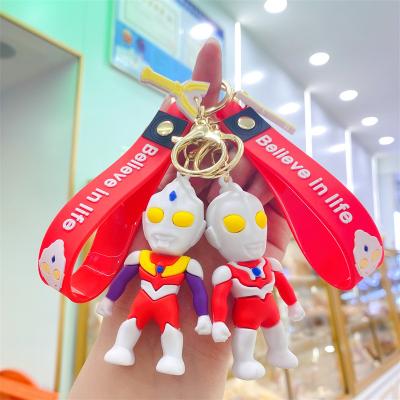 China Wholesale Promotion Gift Children's Gift Pendant Key Chain Cartoon Anime Ultraman Key Chain Custom for sale