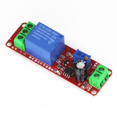 China 1pcs NE555 Products Electronic Timer Switch Module Adjustable DC 12V Delay Relay Time Delay Shield Shield for sale