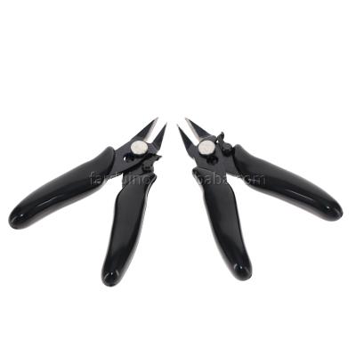 China Cutting Diagonal Pliers Mini Wire Flush Cutter 3.5 Inch Micro Diagonal Pliers Cutting Wires Insulating Rubber Handle Pliers Model for sale