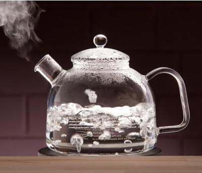 China Large Viable Clear Safe Glass Teapot And Flowering Stovetop Tea Maker Tea Kettle 1800ml for sale