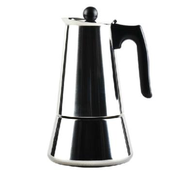 China Sustainable 4CUPS Stainless Steel Espresso Percolator Coffee Stovetop Maker Mocha Pot For Use On Gas Or Electric Stove for sale