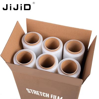 China JiJiD moisture proof pe plastic pallet shrink wrap film/hand stretch wrap film wrapping price for sale