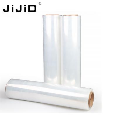 China JiJiD Lldpe Stretch Film Moisture Proof Pallet Wrap Transparent Wrapping Plastic Packaging Film Waterproof Packaging for sale