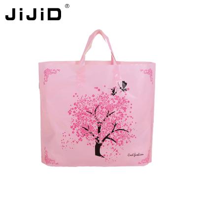 China JiJiD ANTISTATIC Plastic Shopping Bag With Handle , Grocery Plastic Shopping Carry Bag With Own Logo for sale