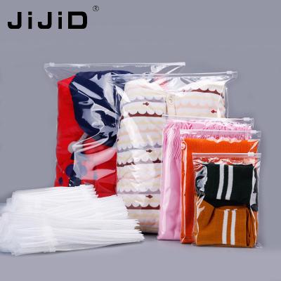 China JiJiD#40*60cm PVC zipper bag custom made plastic ziplock garment packaging bag eco-friendly whth logo for sale