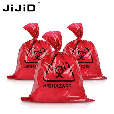 China JiJiD Recyclable Medical Disposal Hospital Biohazard Plastic Waste Bags Laboratory Use Large for sale