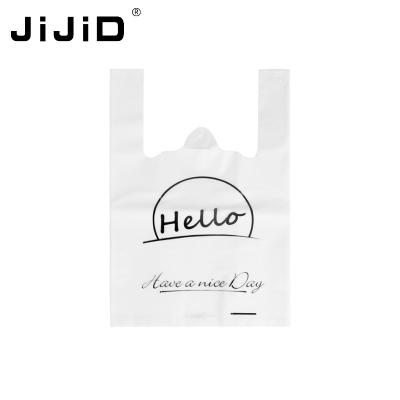 China JiJiD Recyclable Professional Supplier Wholesale Plastic Bag Packaging Custom Logo With Handle for sale