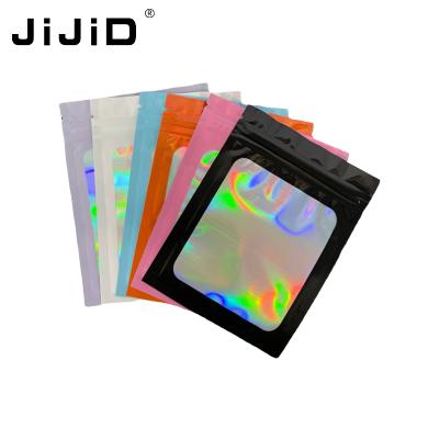 China JiJiD High Quality Moisture Proof Mylar Holographic Film Packaging Plastic Bag for sale