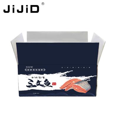 China JiJiD Custom Wholesale Recyclable Styrofoam Cooler Food Packing Box Eco Friendly Waterproof Insulated Frozen Fish Box for sale