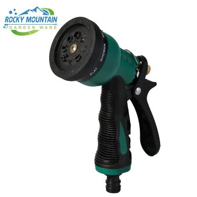 China Variable Flow Controls High Quality 7 Pattern High Pressure Garden & Multipurpose Hose Nozzle Water Spray Gun for sale