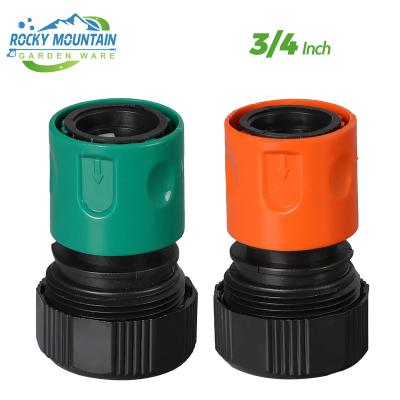 China Variable Flow Controls 3/4 inch Plastic High Pressure Garden Water Hose Quick Connector with Aqua Water Adaptor for sale