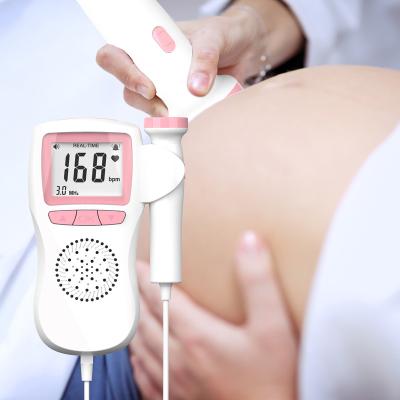 China Medical Health Care Gift Baby Heartbeat Pregnant Monitor Poeckt Class Fetal Doppler Factory Price Customized Fetal Doppler for sale