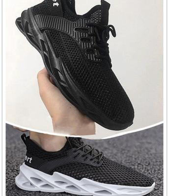 China China Wholesale Price Sport Fashion Men Breathable Knitted Running Shoes for sale