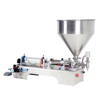 China 50-500ml Single Head Food Shampoo Cream Filling Machine, Pneumatic, Semi Filler Piston Double Hopper Filler for sale