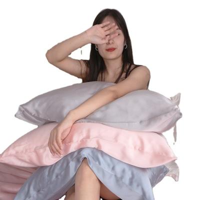 China Anti-static hot sale gift items simulated silk pillowcase good for hair and satin eye mask and silk pillow case for sale