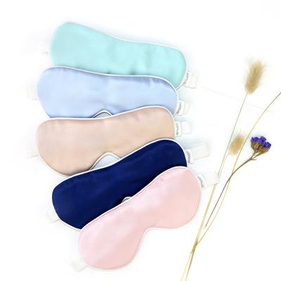 China Dark circles shape 19mm 100% natures Hangzhou pure satin baby eye mask sleep cover silk eye mask for sale