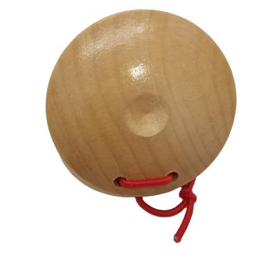 China Educational Toy Wooden Castanets Early Childhood Props Percussion Round Dancing Board for sale