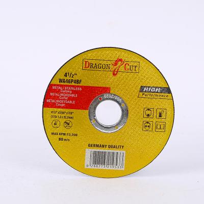 China Cutting Abrasives Steel 115*1.2*22mm Cutting Disc Metal Cut Off Disc Factory Direct Sales for sale