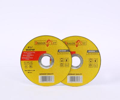 China Cutting 115MM(4.5 INCH) Stainless Steel Cutting DIsc FOR Angle Grinders Abrasiva discs. for sale